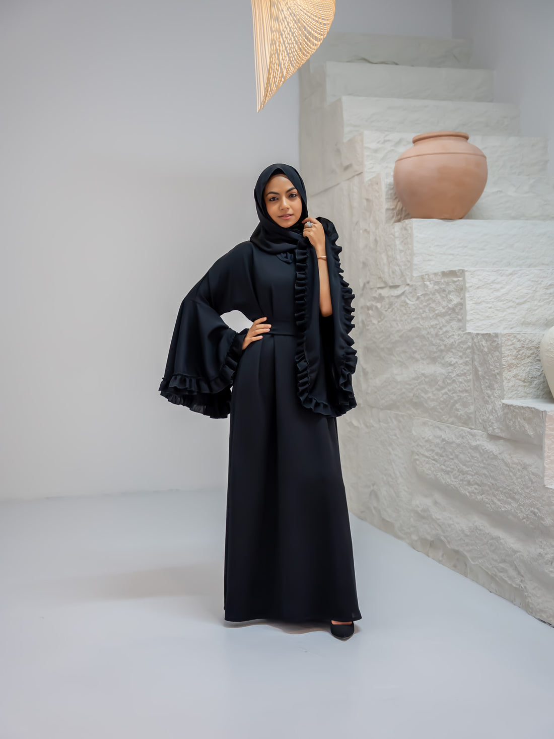 Mishka – Premium Black Abaya
