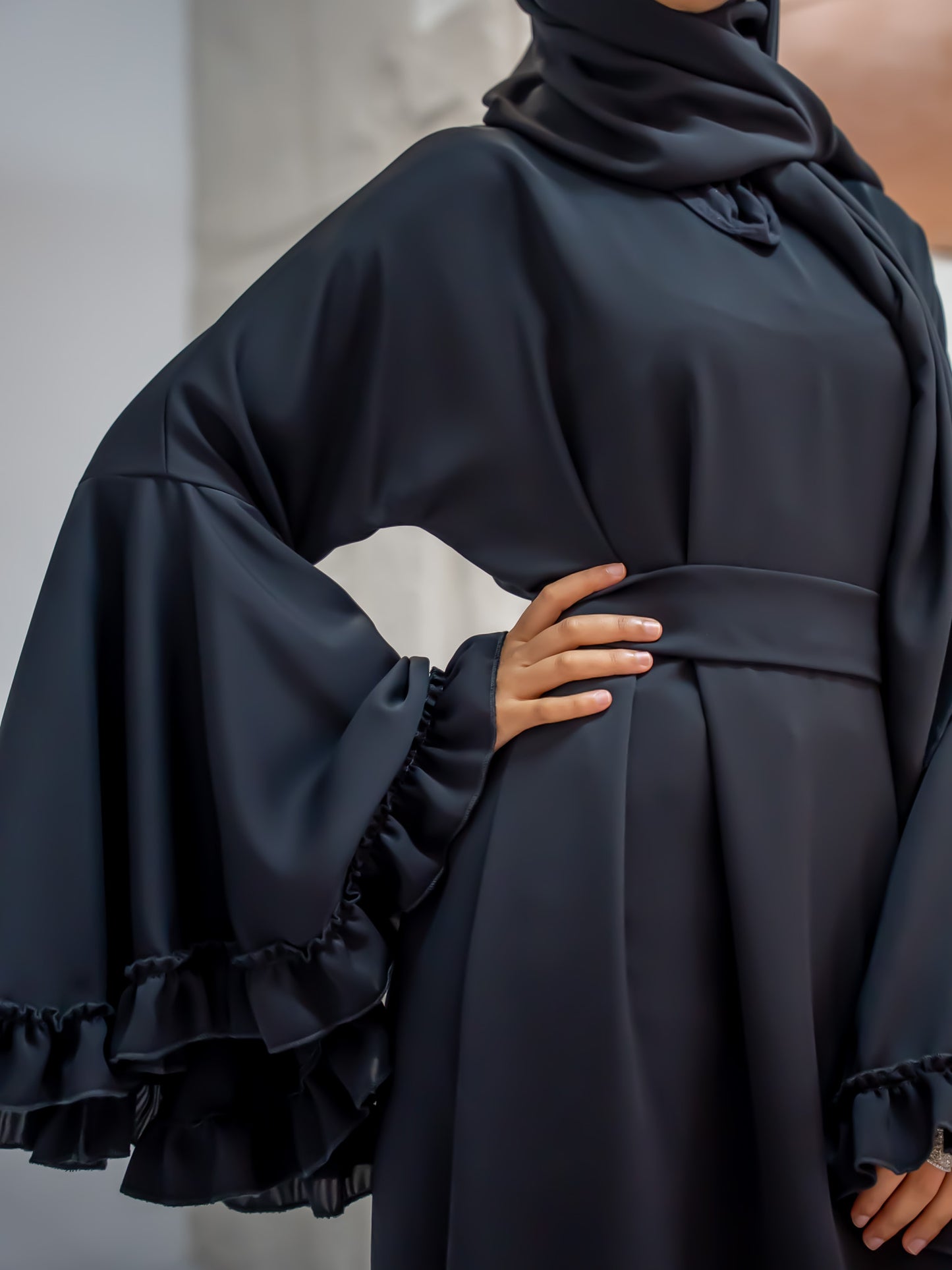 Mishka – Premium Black Abaya